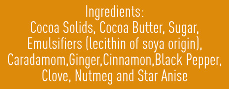 Chai masala milk chocolate bar 80gm