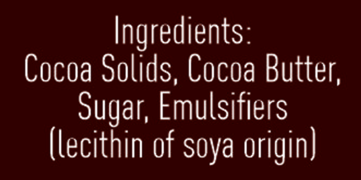 Intense 92% dark chocolate bar 80gm