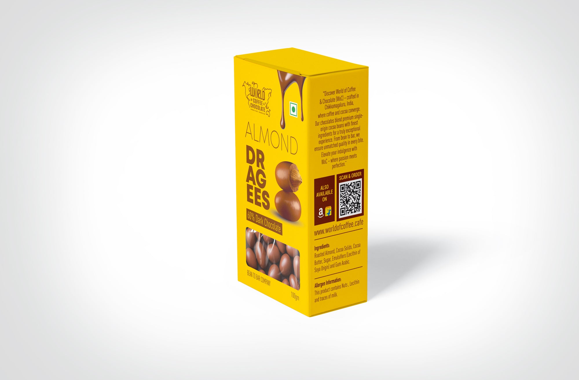 Almond dragee chocolate box 90gm