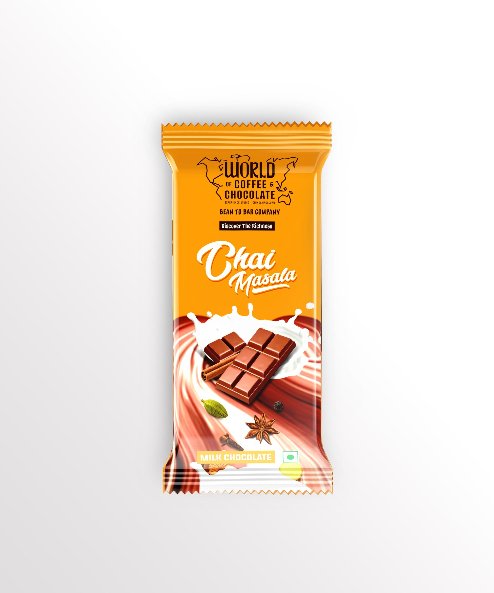 Chai masala milk chocolate bar 80gm