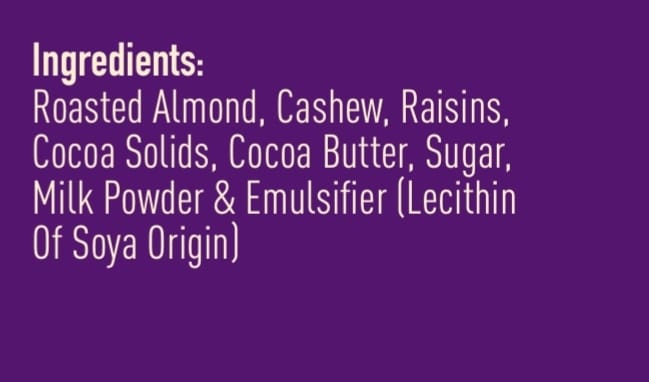 Milk fruits and nut chocolate bar (30gm × 3)