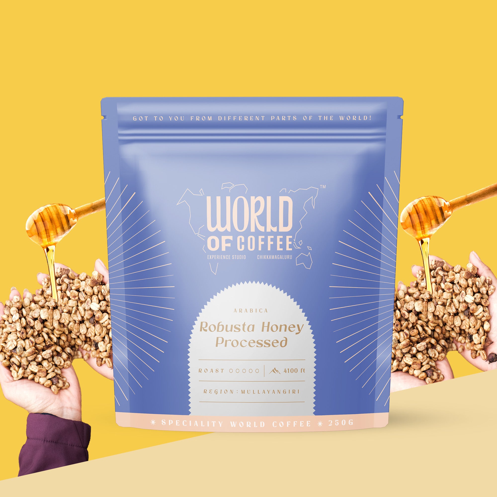 Yellow Honey Sun Dried Robusta 250g